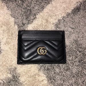Authentic Gucci Mattelassé Marmont Card Holder